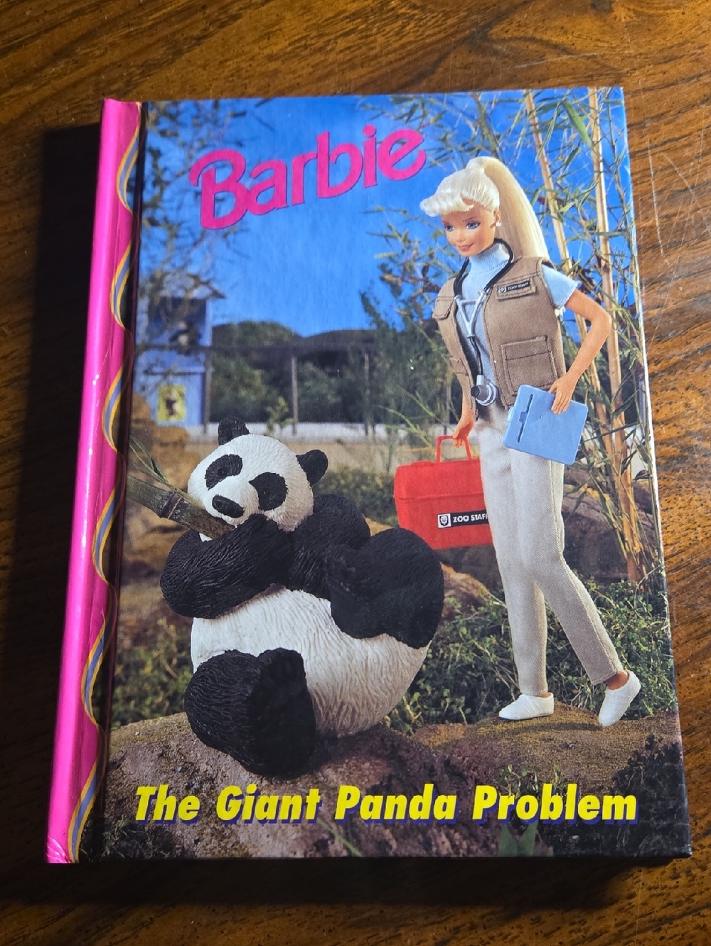 Vtg Barbie The Giant Panda Problem Book Cover Mint Hardcover 1998